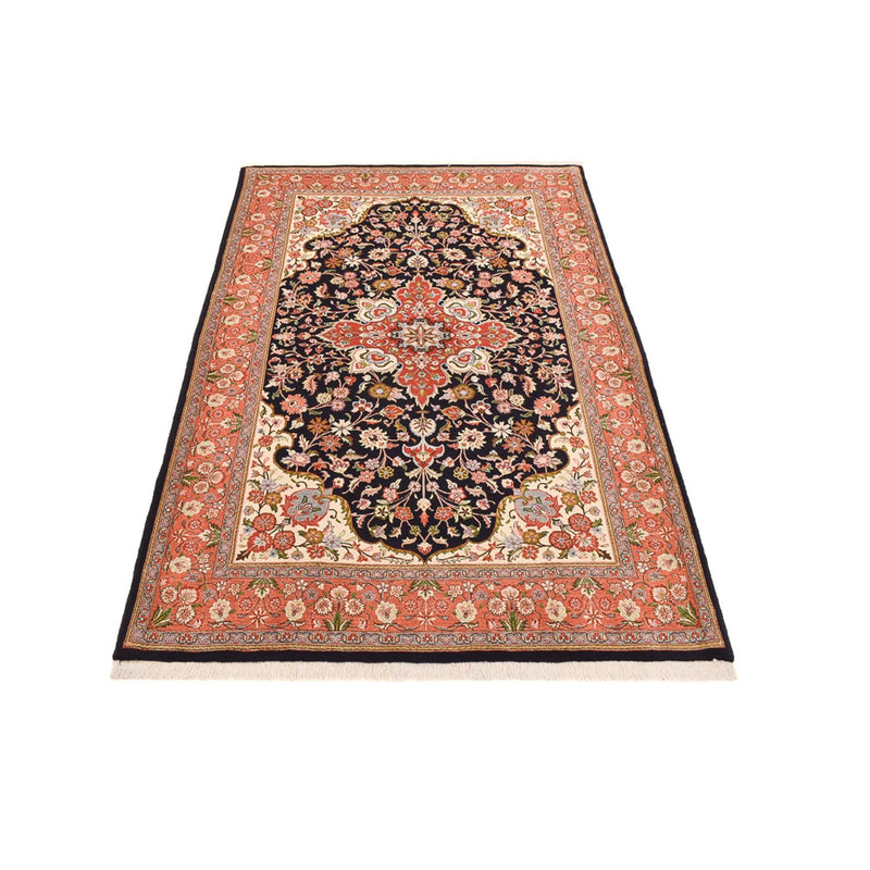 Alfombra Persa - Ghom - Royal - 227 x 140 cm - azul oscuro