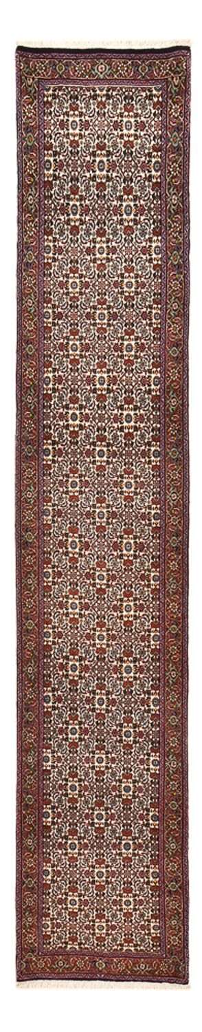 Alfombra de pasillo Alfombra persa - Bidjar - 392 x 76 cm - óxido
