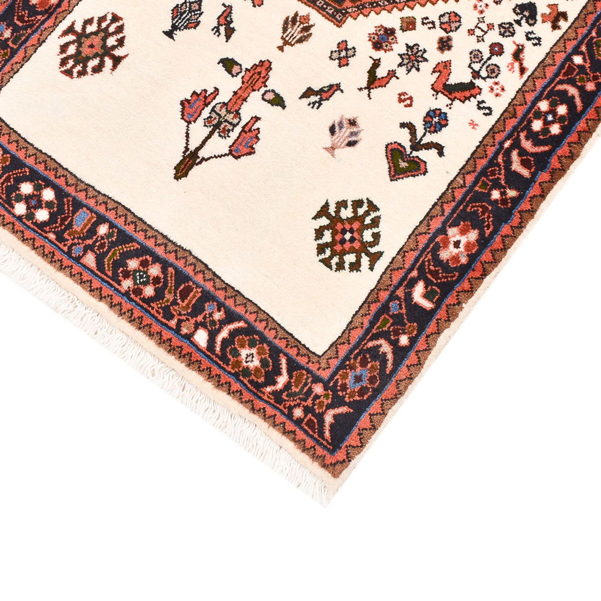 Alfombra de pasillo Alfombra Gabbeh - Persa Kashkuli - 205 x 65 cm - multicolor