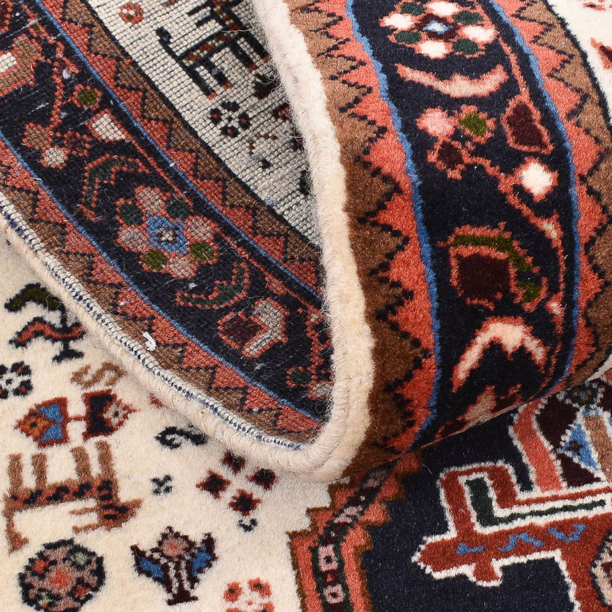 Alfombra de pasillo Alfombra Gabbeh - Persa Kashkuli - 205 x 65 cm - multicolor