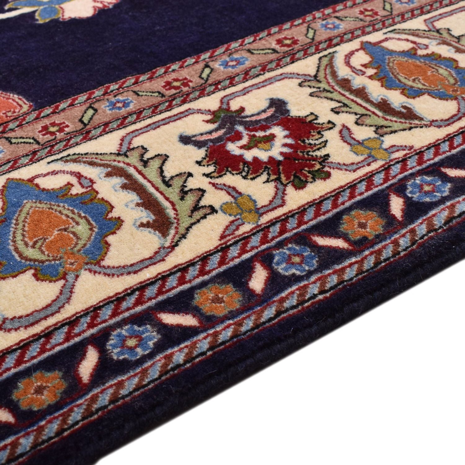 Alfombra Gabbeh - Persa Kashkuli - 235 x 175 cm - azul oscuro
