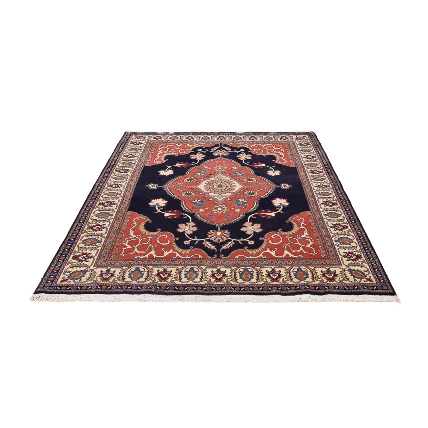 Alfombra Gabbeh - Persa Kashkuli - 235 x 175 cm - azul oscuro