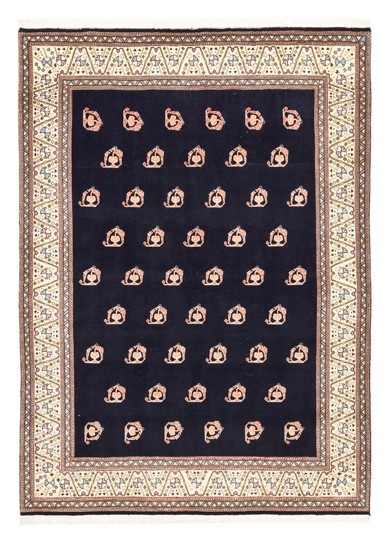 Alfombra Gabbeh - Persa Kashkuli - 240 x 175 cm - azul oscuro