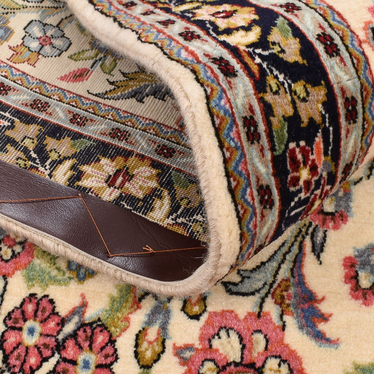 Alfombra de pasillo Alfombra Persa - Ghom - Royal - 195 x 68 cm - multicolor