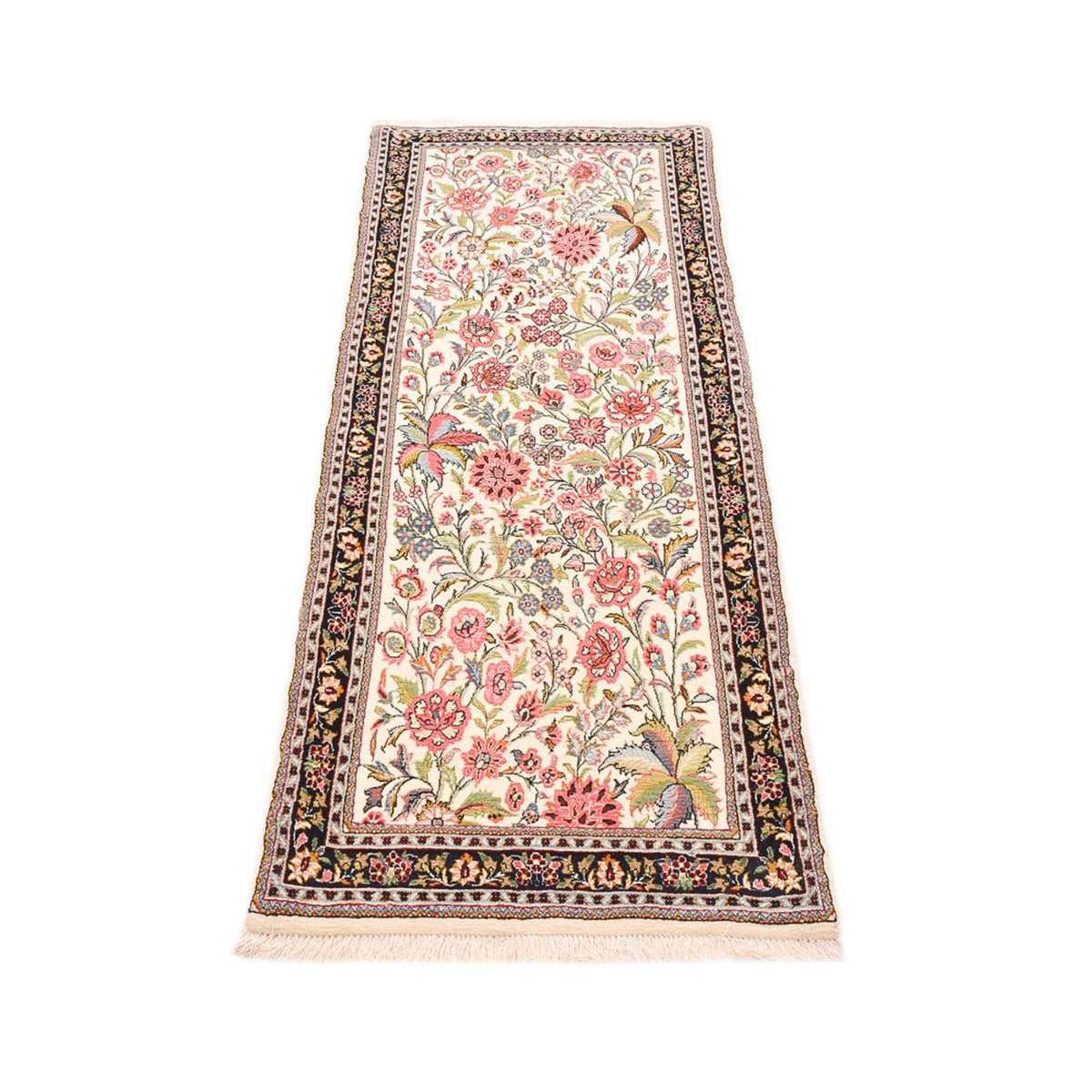 Alfombra de pasillo Alfombra Persa - Ghom - Royal - 195 x 68 cm - multicolor