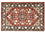 Alfombra persa - Ghom - 104 x 68 cm - rojo