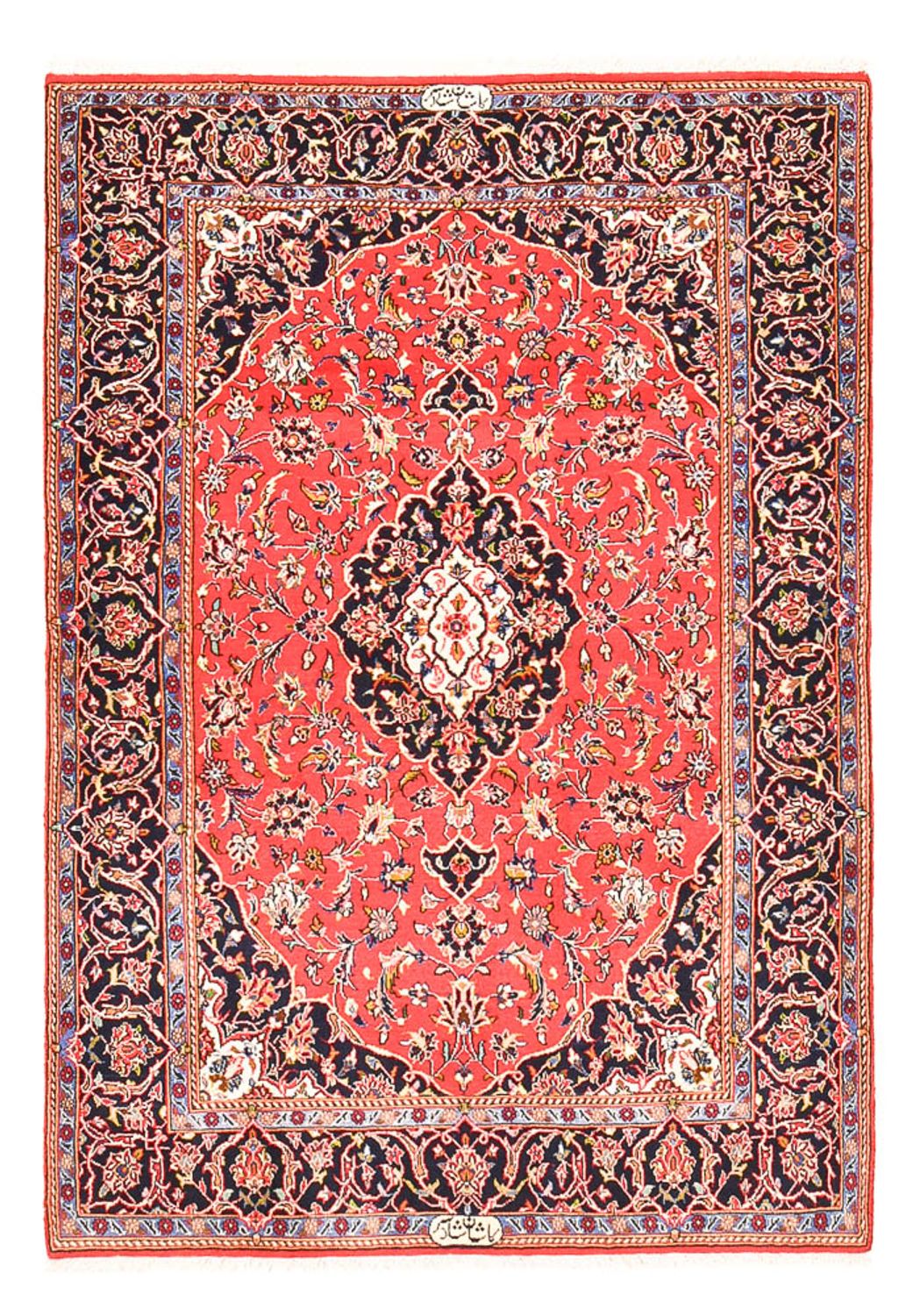 Alfombra persa - Keshan - 175 x 118 cm - rojo
