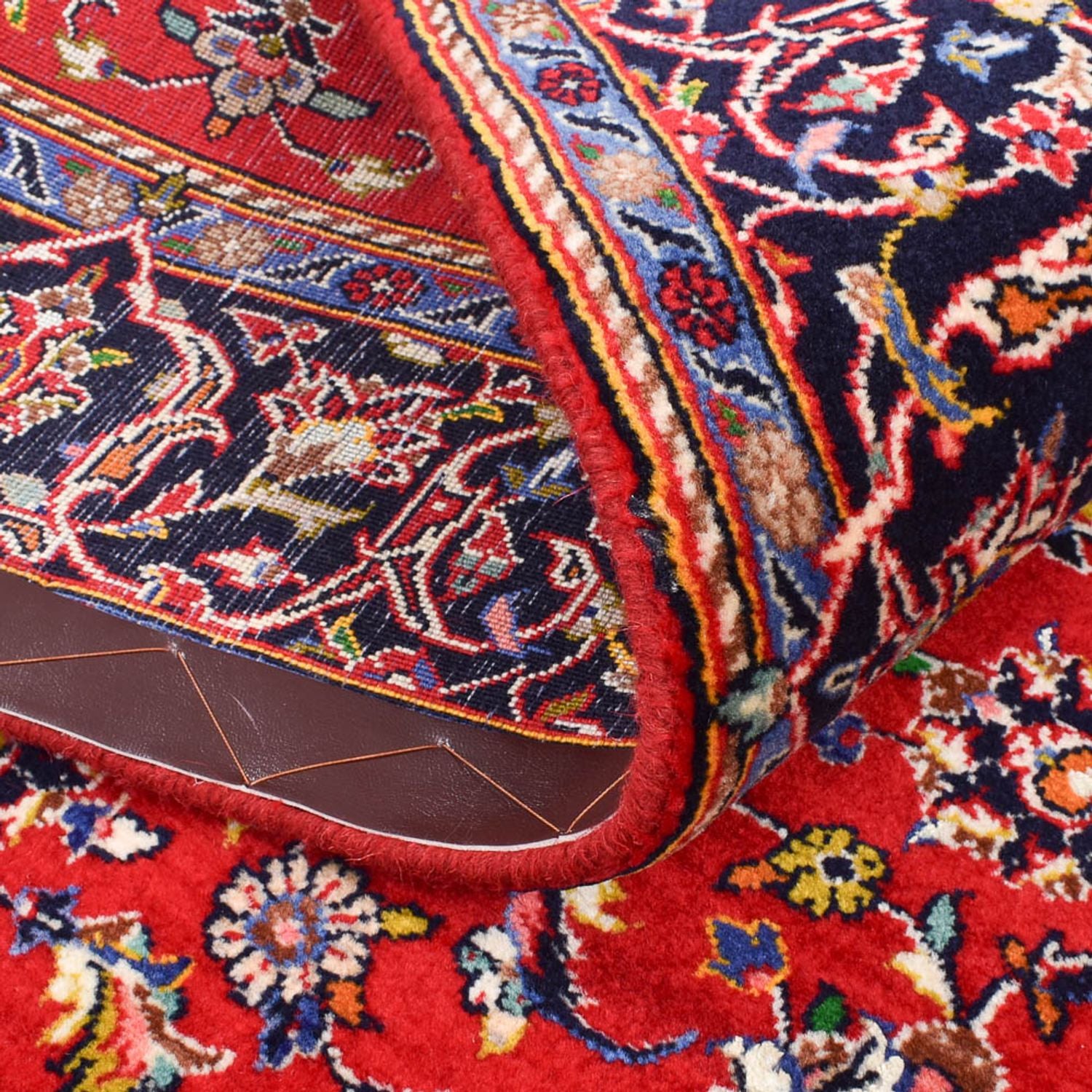 Alfombra persa - Keshan - 175 x 118 cm - rojo