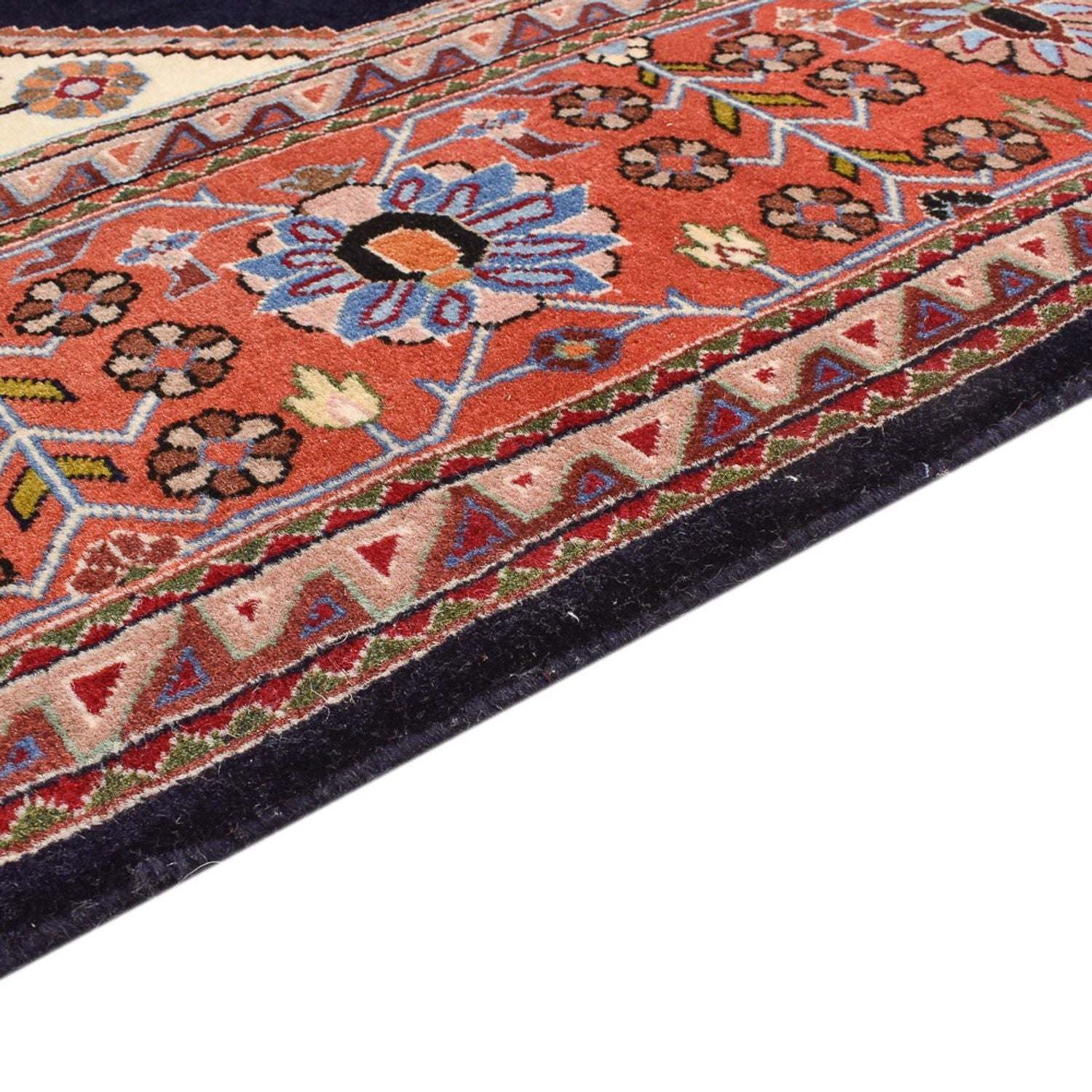 Alfombra Gabbeh - Persa Kashkuli - 250 x 180 cm - azul oscuro