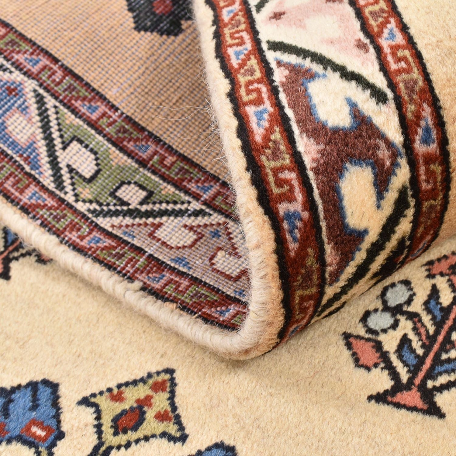Alfombra Gabbeh - Persa Kashkuli - 125 x 80 cm - beige claro