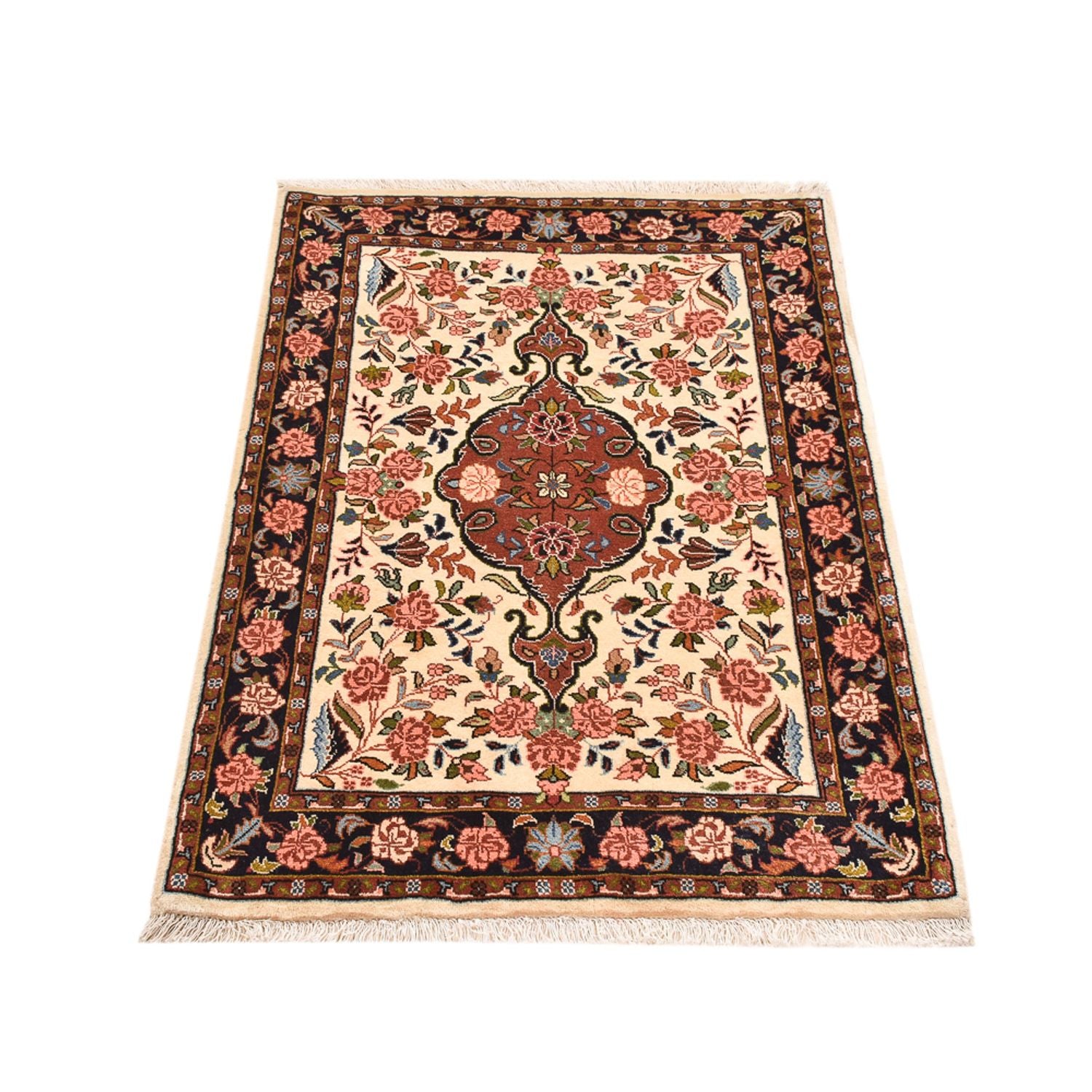 Alfombra persa - Ghom - 120 x 70 cm - multicolor