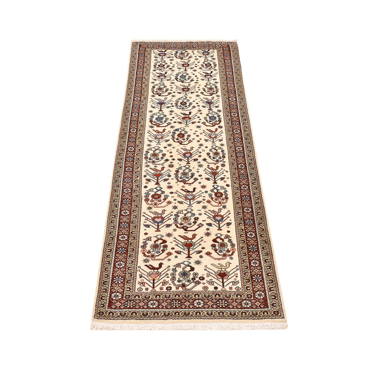 Alfombra de pasillo Alfombra Gabbeh - Persa Kashkuli - 213 x 65 cm - beige