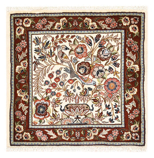 Alfombra persa - Clásica - 64 x 60 cm - multicolor