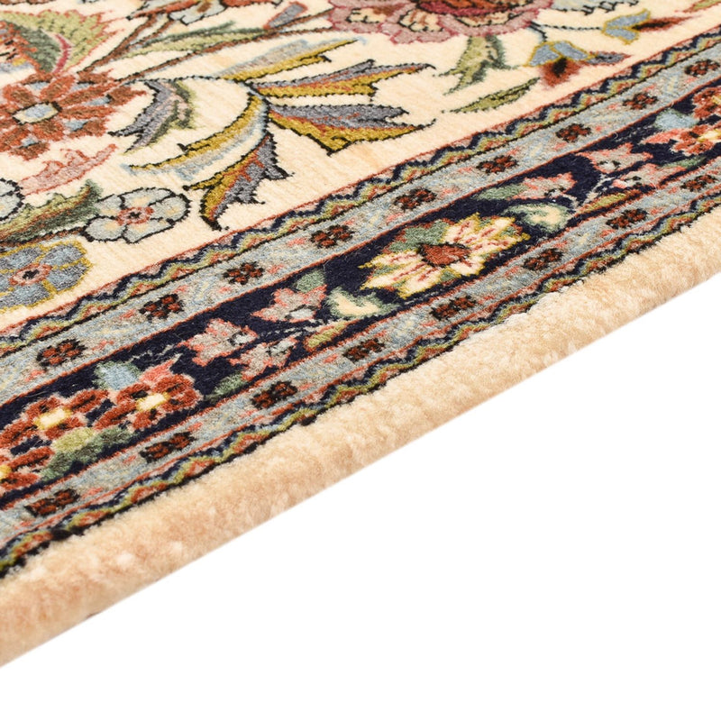 Alfombra de pasillo Alfombra Persa - Ghom - Royal - 203 x 63 cm - beige claro