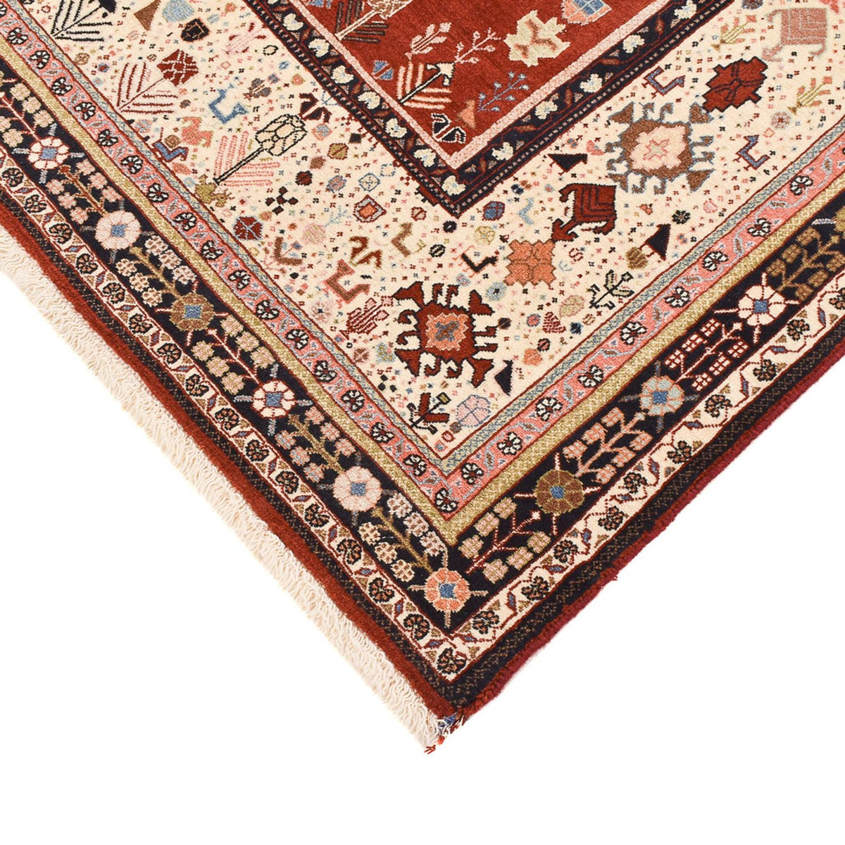 Alfombra Gabbeh - Persa Kashkuli - 190 x 133 cm - multicolor