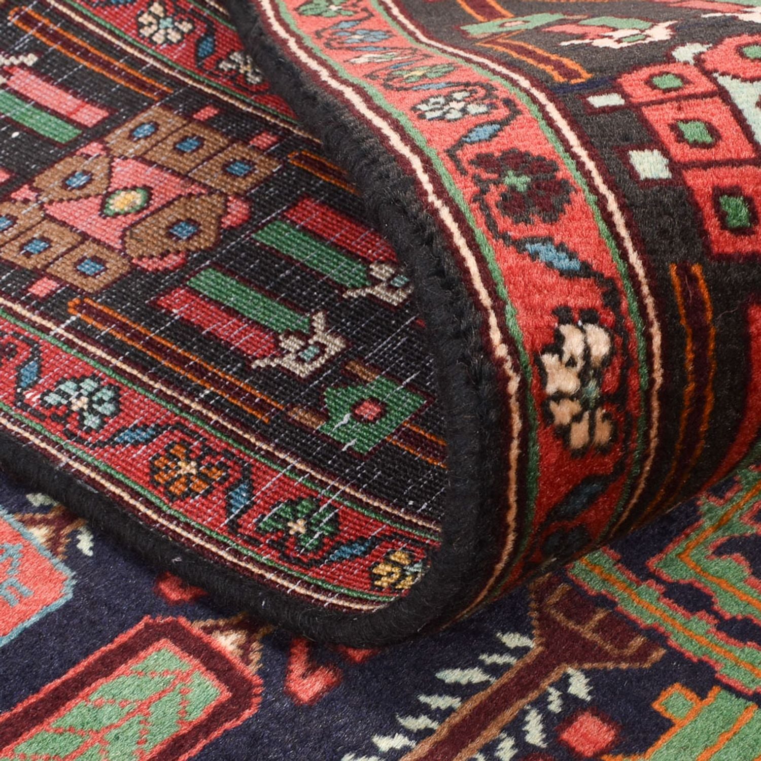 Alfombra persa - Nómada - 243 x 148 cm - rojo claro