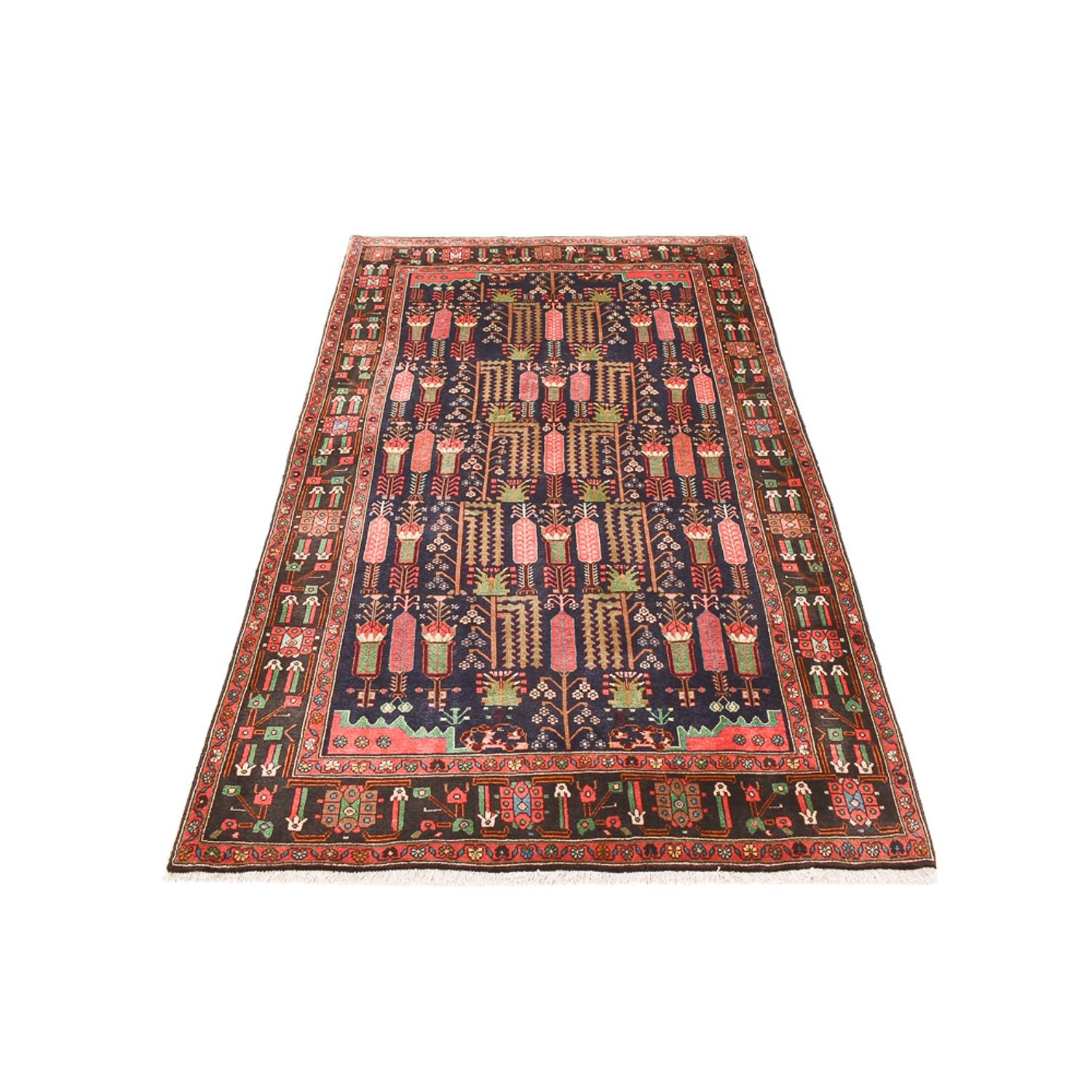 Alfombra persa - Nómada - 243 x 148 cm - rojo claro