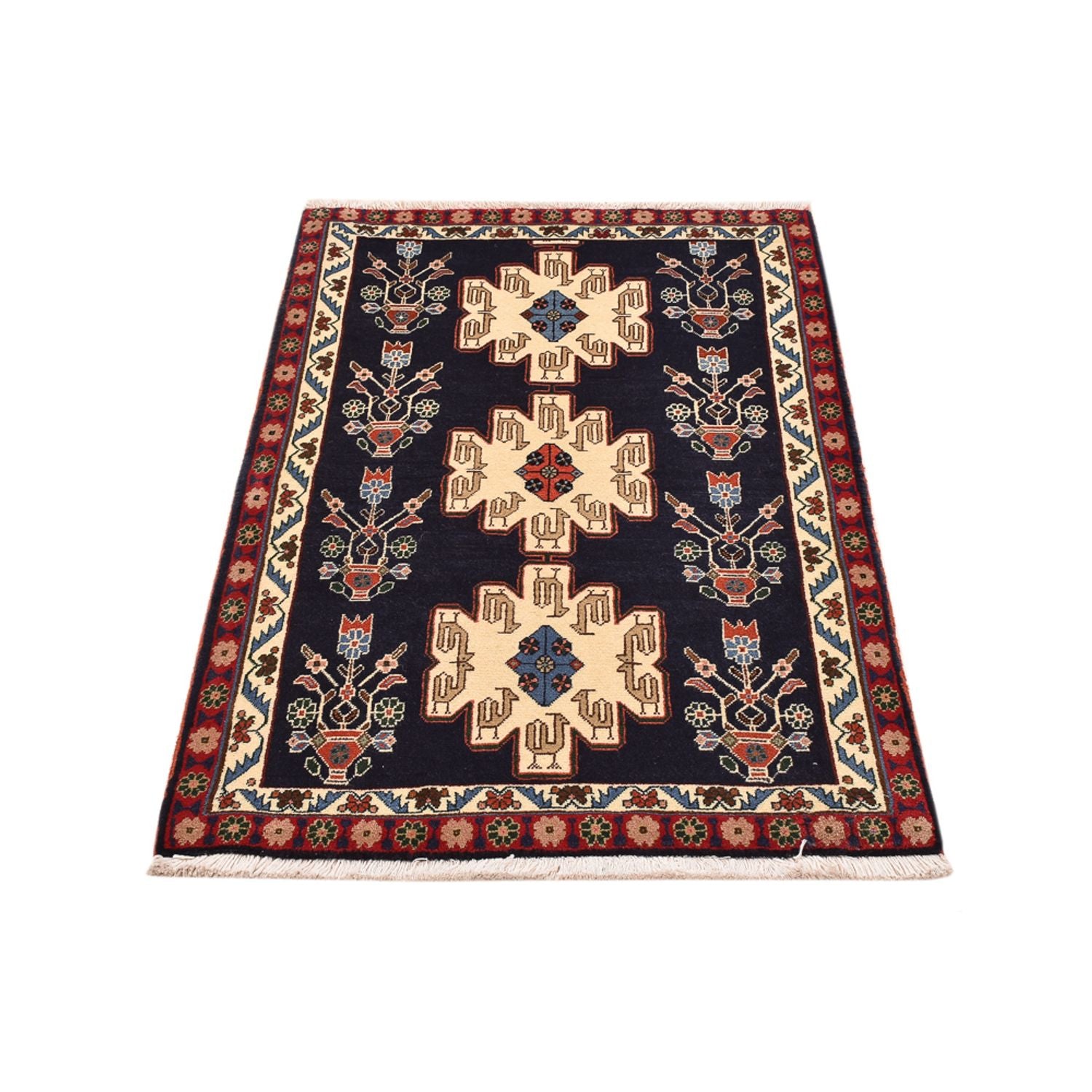 Alfombra Gabbeh - Persa Kashkuli - 131 x 83 cm - multicolor
