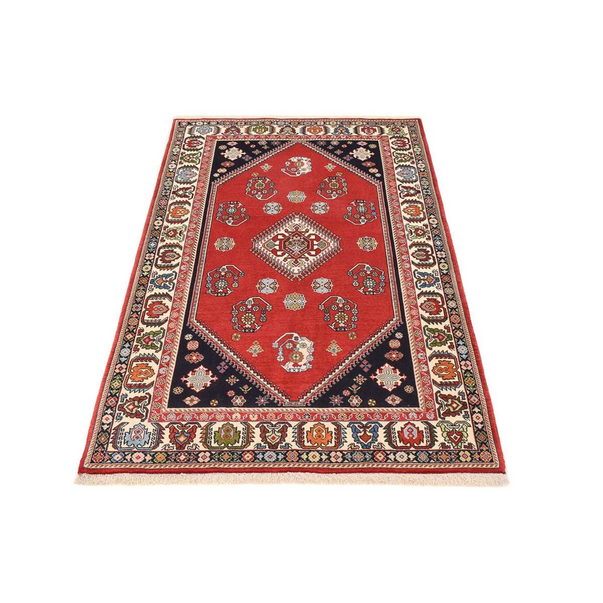 Alfombra Gabbeh - Persa Kashkuli - 203 x 124 cm - rojo