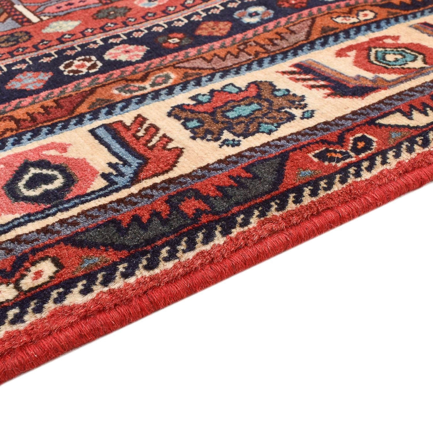 Alfombra Gabbeh - Persa Kashkuli - 255 x 155 cm - rojo claro