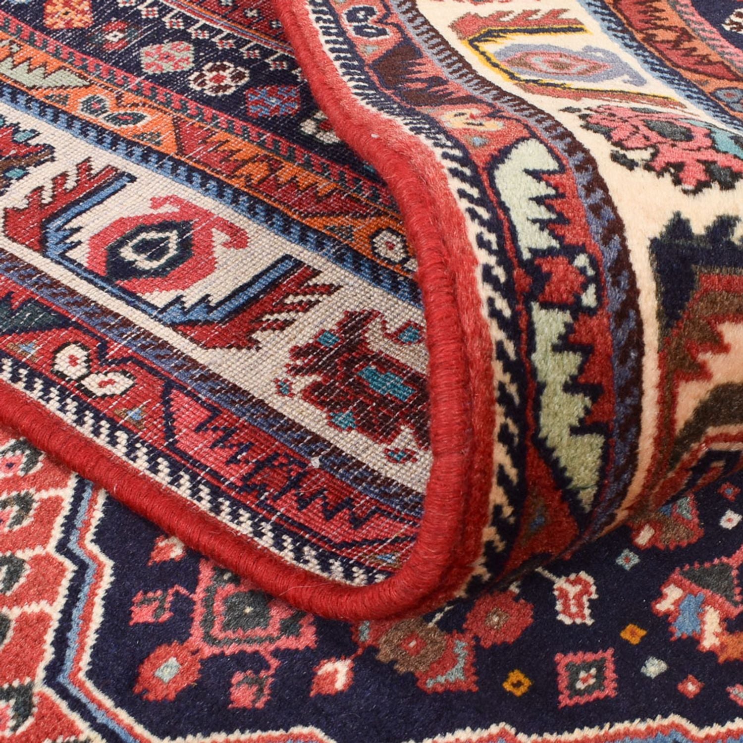 Alfombra Gabbeh - Persa Kashkuli - 255 x 155 cm - rojo claro