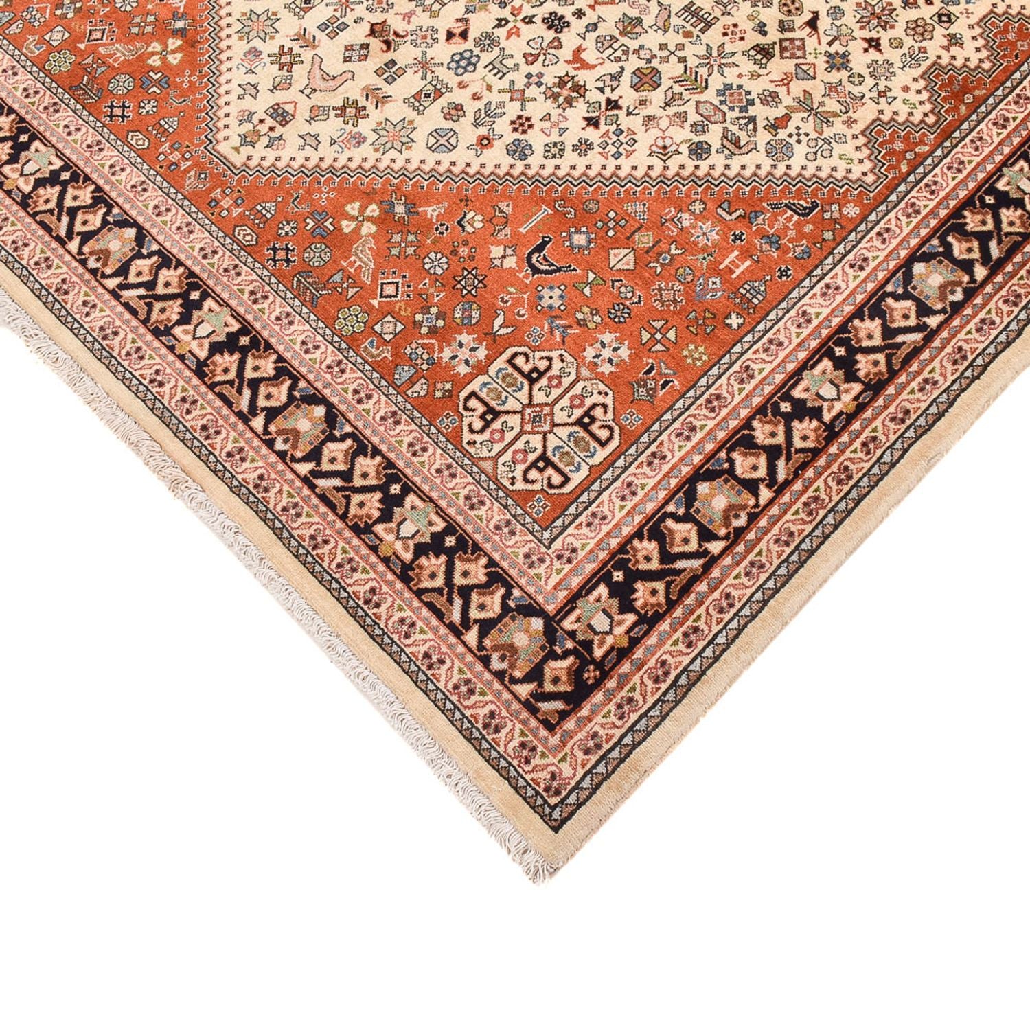 Alfombra Gabbeh - Persa Kashkuli - 240 x 166 cm - arena