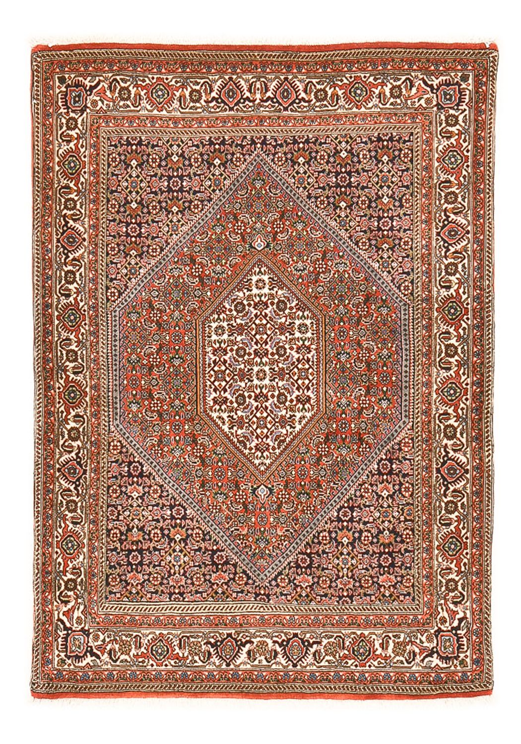 Alfombra persa - Bidjar - 154 x 108 cm - óxido