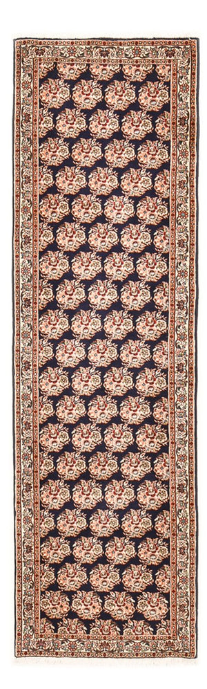 Alfombra de pasillo Alfombra persa - Bidjar - 242 x 72 cm - azul oscuro