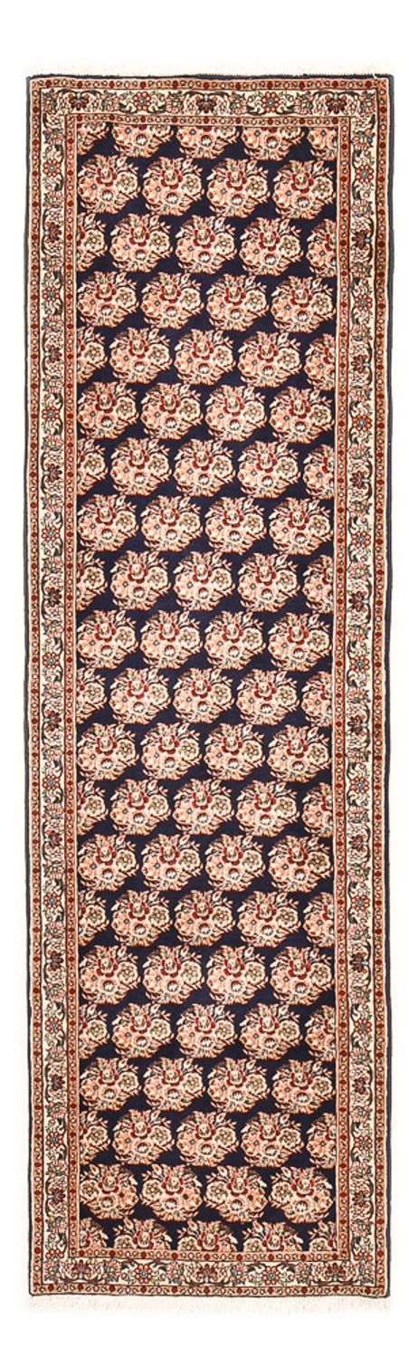 Alfombra de pasillo Alfombra persa - Bidjar - 242 x 72 cm - azul oscuro