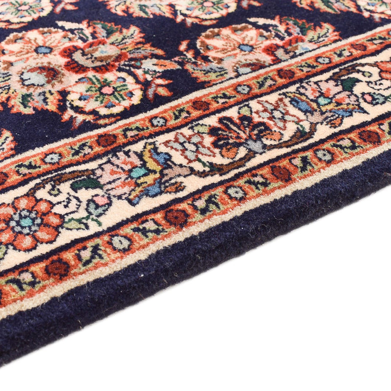 Alfombra de pasillo Alfombra persa - Bidjar - 242 x 72 cm - azul oscuro