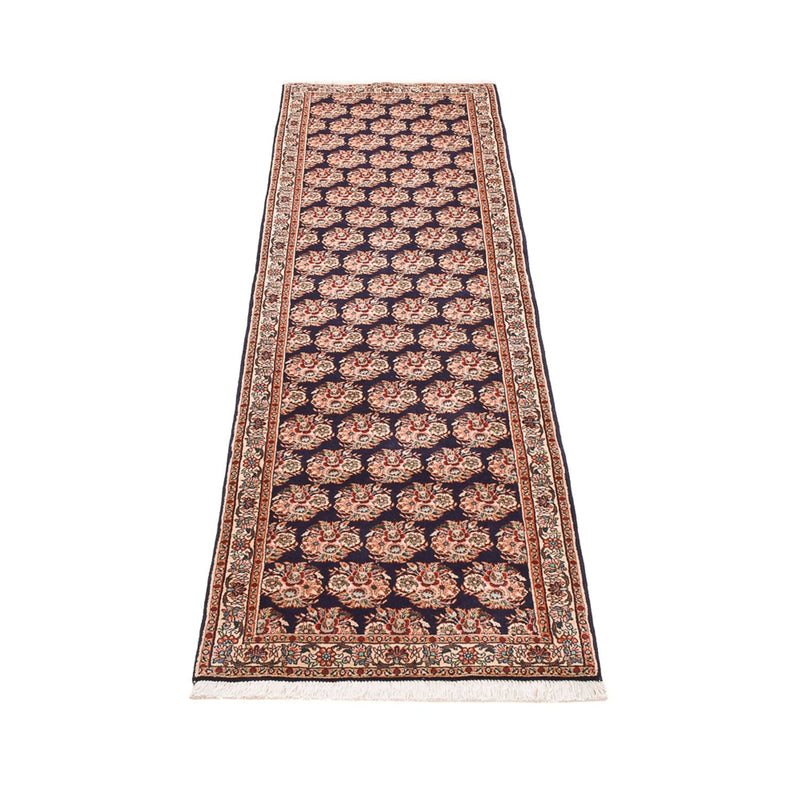 Alfombra de pasillo Alfombra persa - Bidjar - 242 x 72 cm - azul oscuro