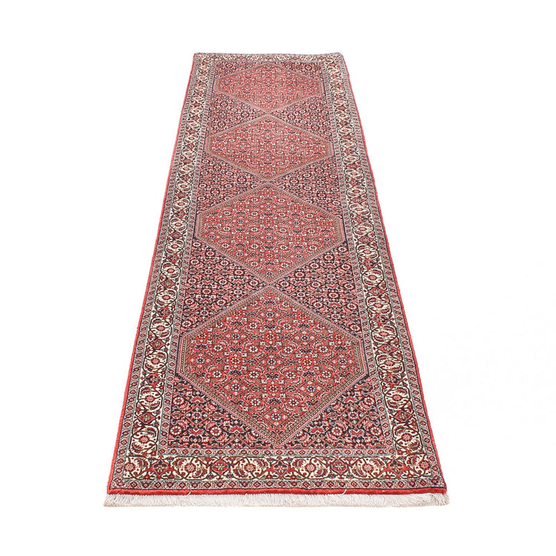 Alfombra de pasillo Alfombra persa - Bidjar - 309 x 83 cm - óxido
