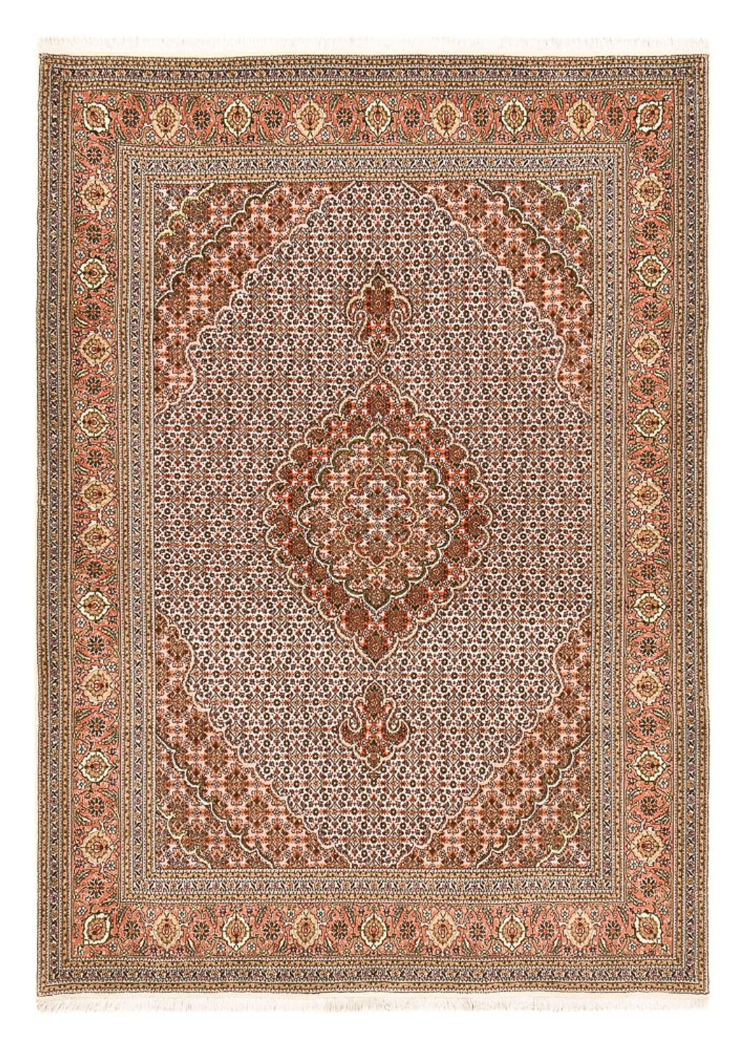 Alfombra Persa - Tabriz - Real - 210 x 151 cm - óxido