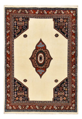 Alfombra Gabbeh - Persa Kashkuli - 218 x 150 cm - beige claro