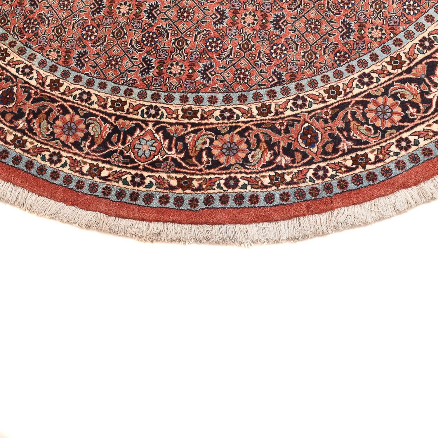 Alfombra persa - Bidjar redondo  - 150 x 150 cm - rojo claro