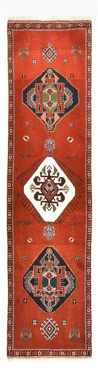 Alfombra de pasillo Alfombra Gabbeh - Persa Kashkuli - 197 x 54 cm - rojo