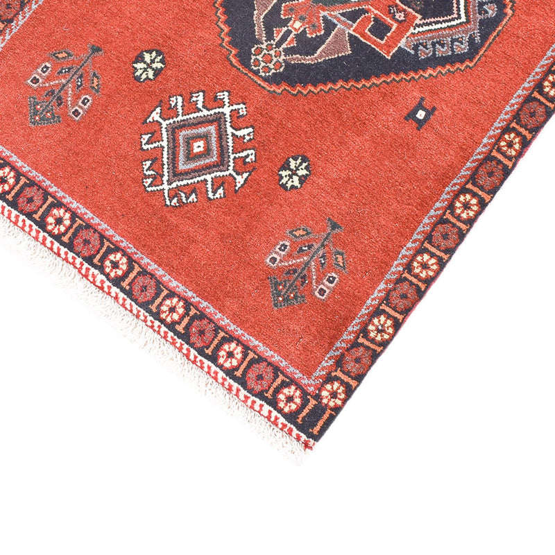 Alfombra de pasillo Alfombra Gabbeh - Persa Kashkuli - 197 x 54 cm - rojo