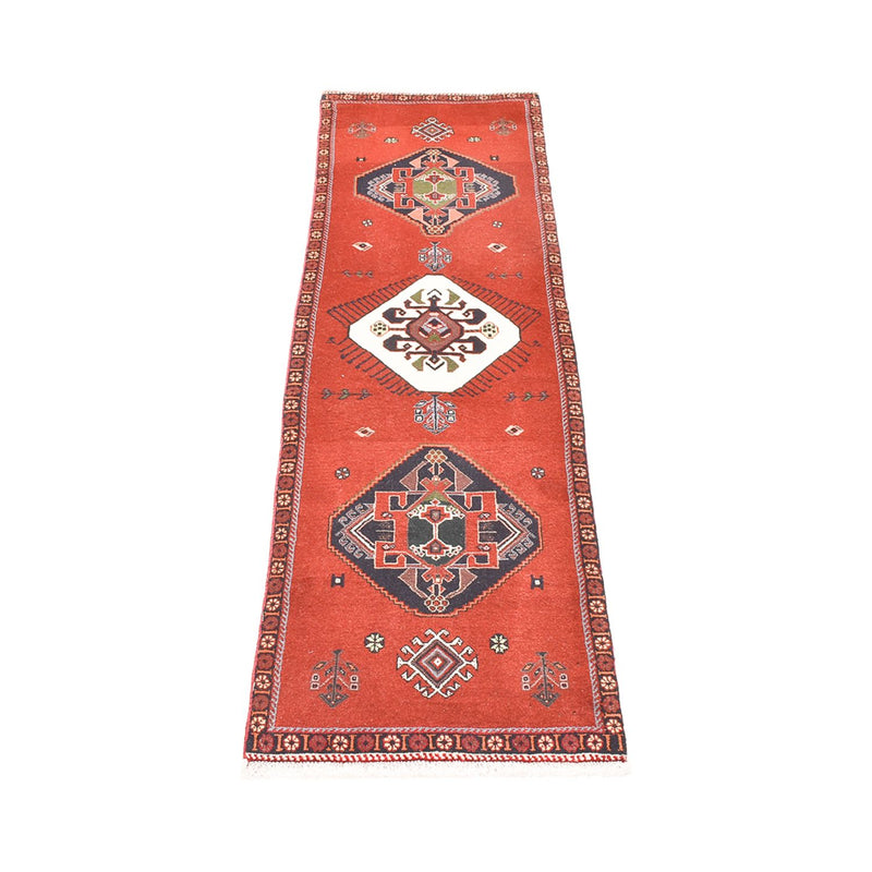 Alfombra de pasillo Alfombra Gabbeh - Persa Kashkuli - 197 x 54 cm - rojo