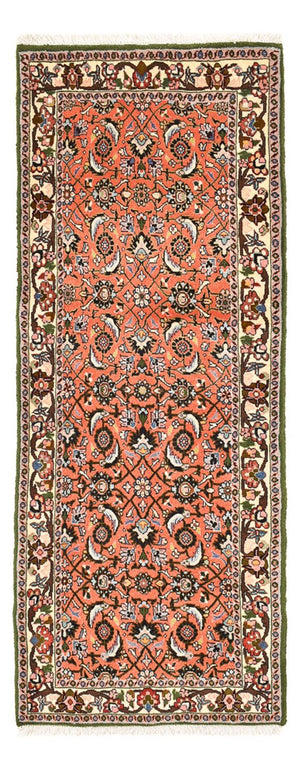 Alfombra de pasillo Alfombra persa - Bidjar - 156 x 58 cm - rojo claro