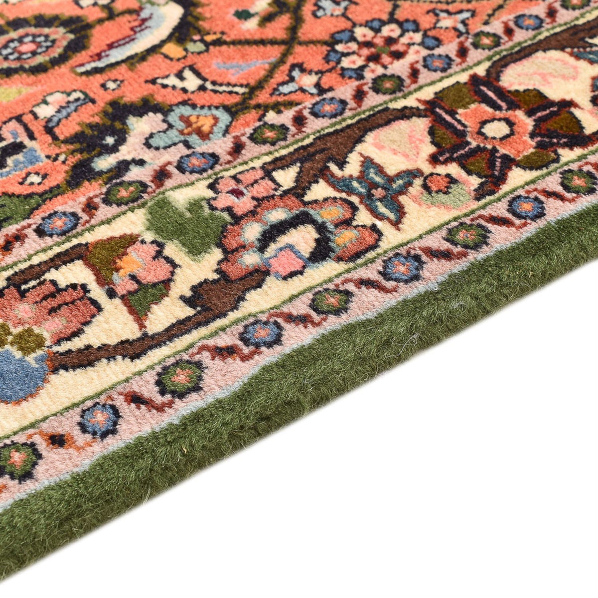 Alfombra de pasillo Alfombra persa - Bidjar - 156 x 58 cm - rojo claro