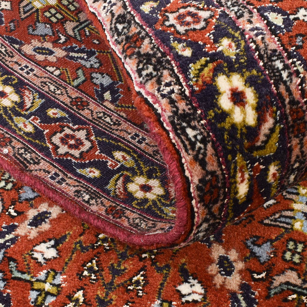 Alfombra de pasillo Alfombra persa - Bidjar - 200 x 80 cm - óxido