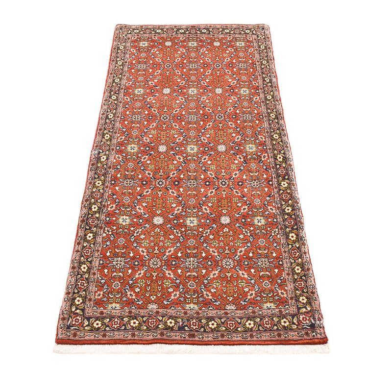 Alfombra de pasillo Alfombra persa - Bidjar - 200 x 80 cm - óxido
