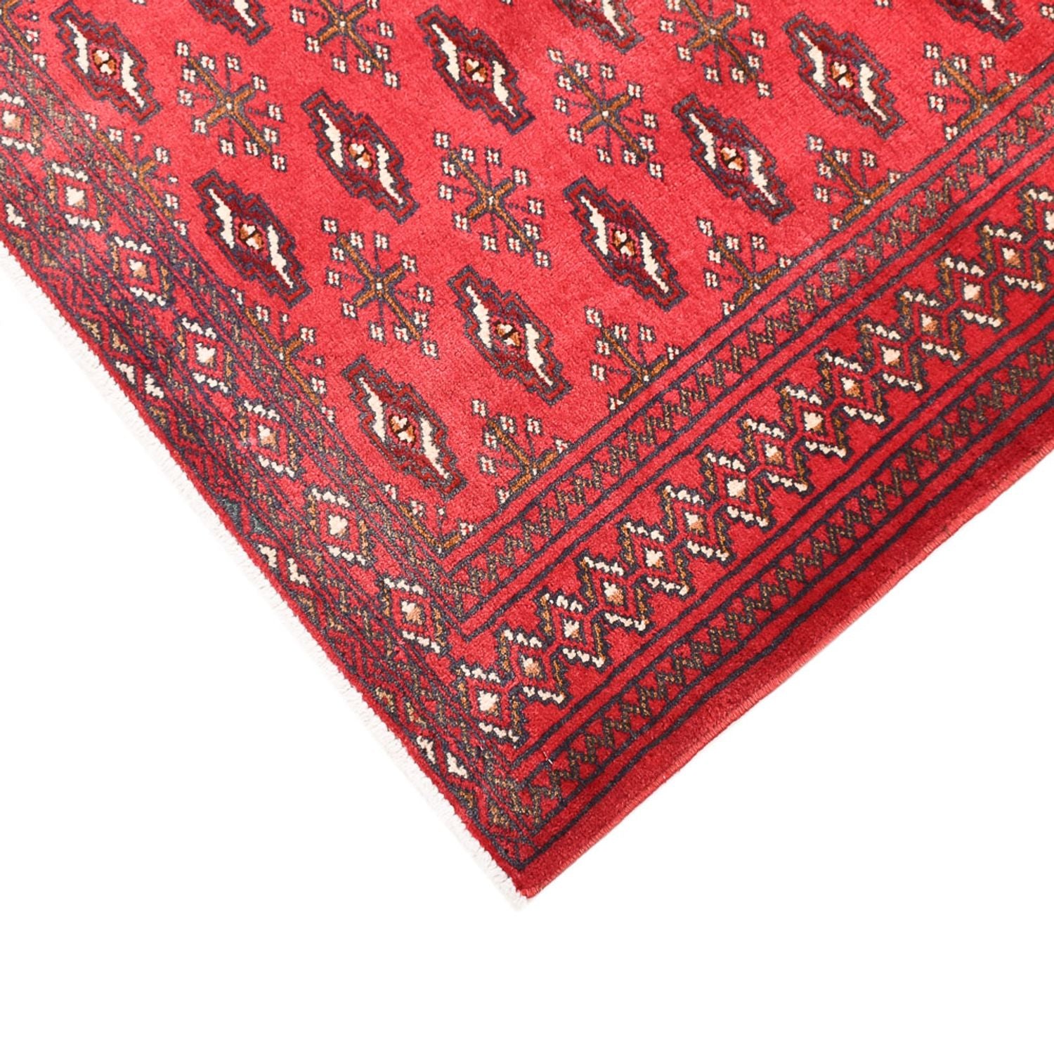 Alfombra Turkaman - 138 x 110 cm - rojo