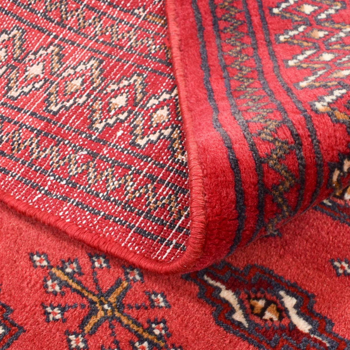 Alfombra Turkaman - 138 x 110 cm - rojo