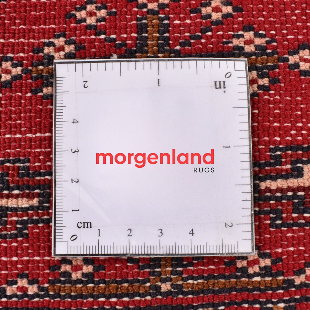 Alfombra Turkaman - 138 x 110 cm - rojo