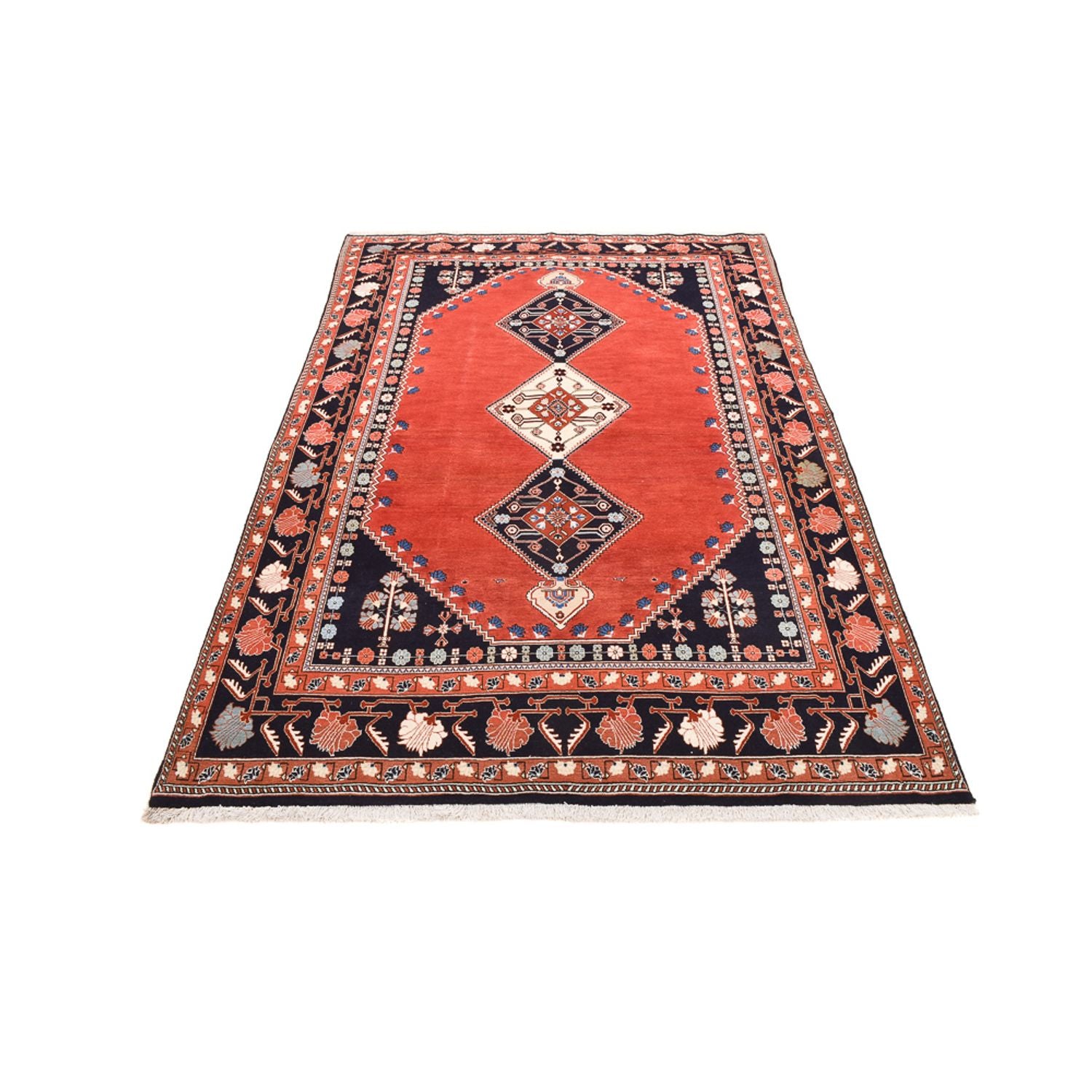 Alfombra Gabbeh - Persa Kashkuli - 262 x 172 cm - rojo claro
