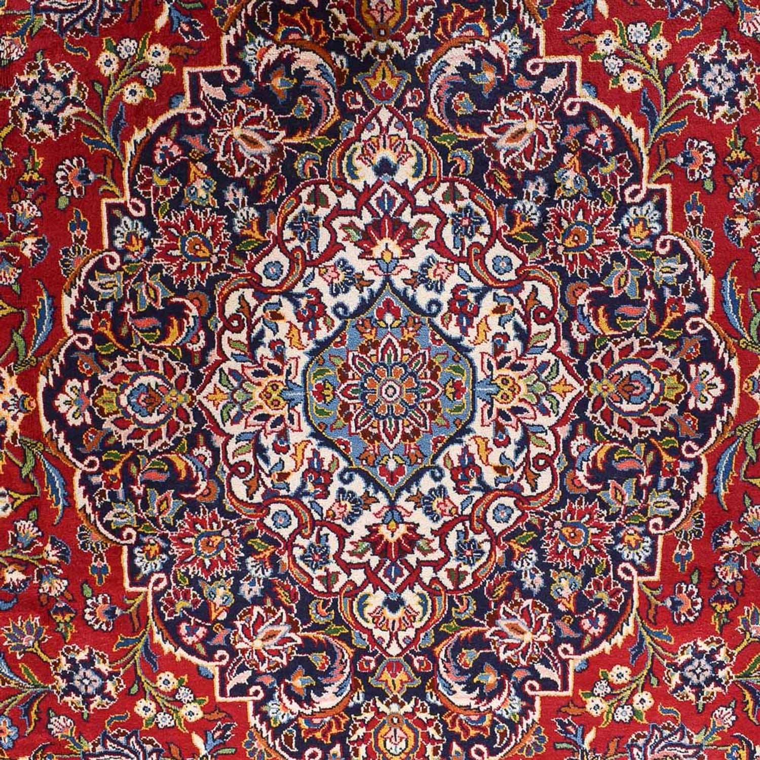 Alfombra persa - Keshan - Real - 452 x 300 cm - rojo