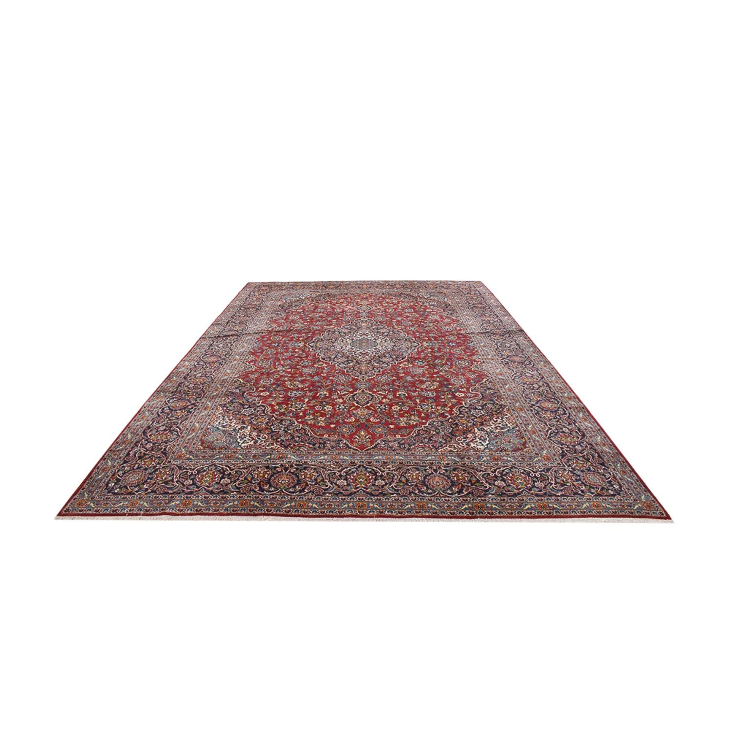Alfombra persa - Keshan - Real - 452 x 300 cm - rojo