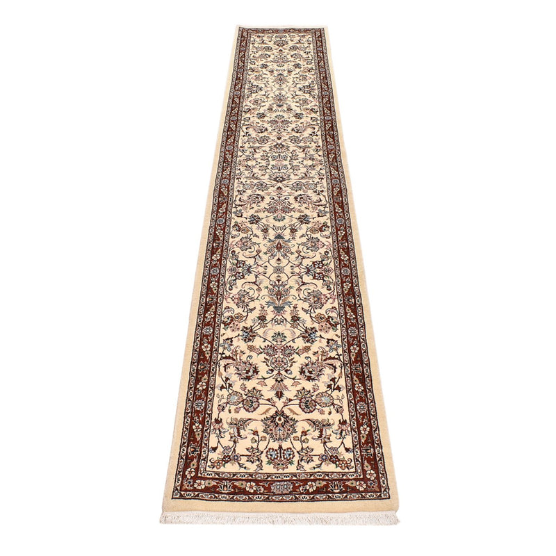 Alfombra de pasillo Alfombra persa - Clásica - 403 x 75 cm - beige claro