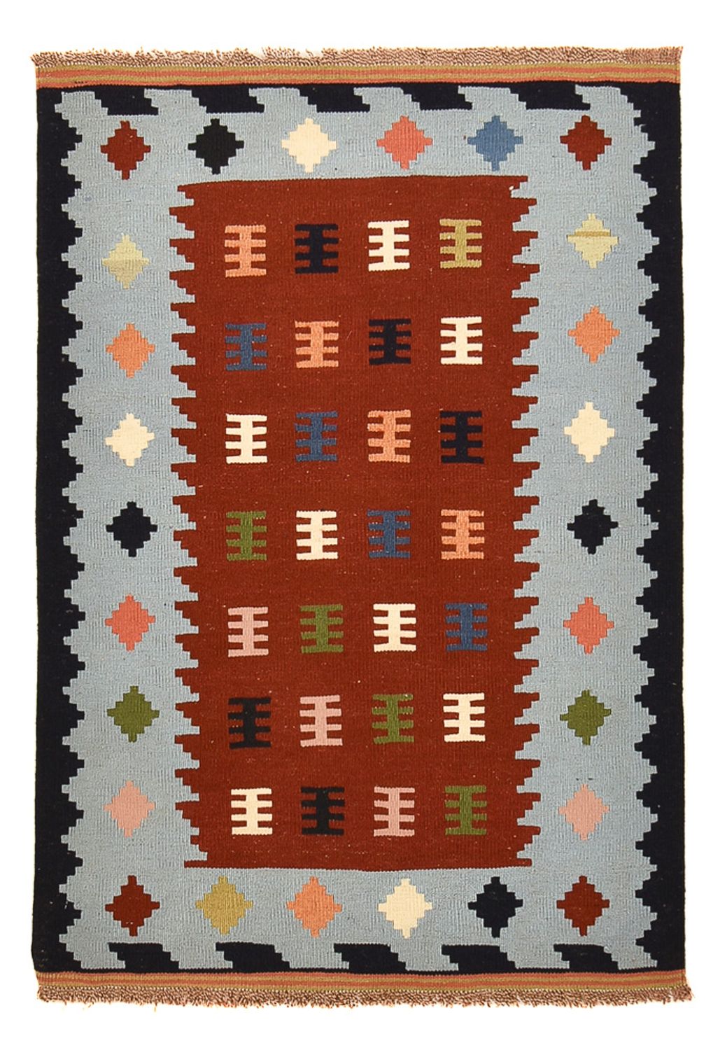 Alfombra Kelim - Oriental - 145 x 100 cm - multicolor